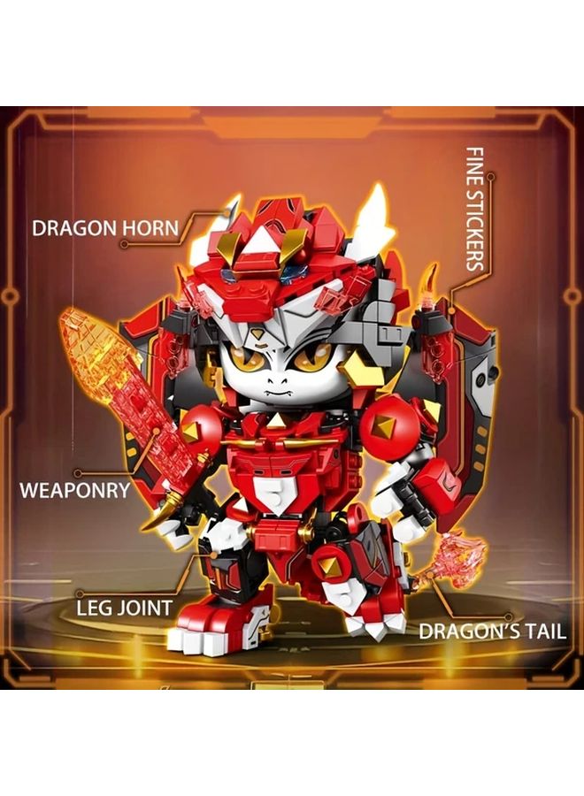 Saint Spirit Rabbit Mecha Zodiac Building Blocks Animal Robot Model Kids Birthday Gift - Image 5