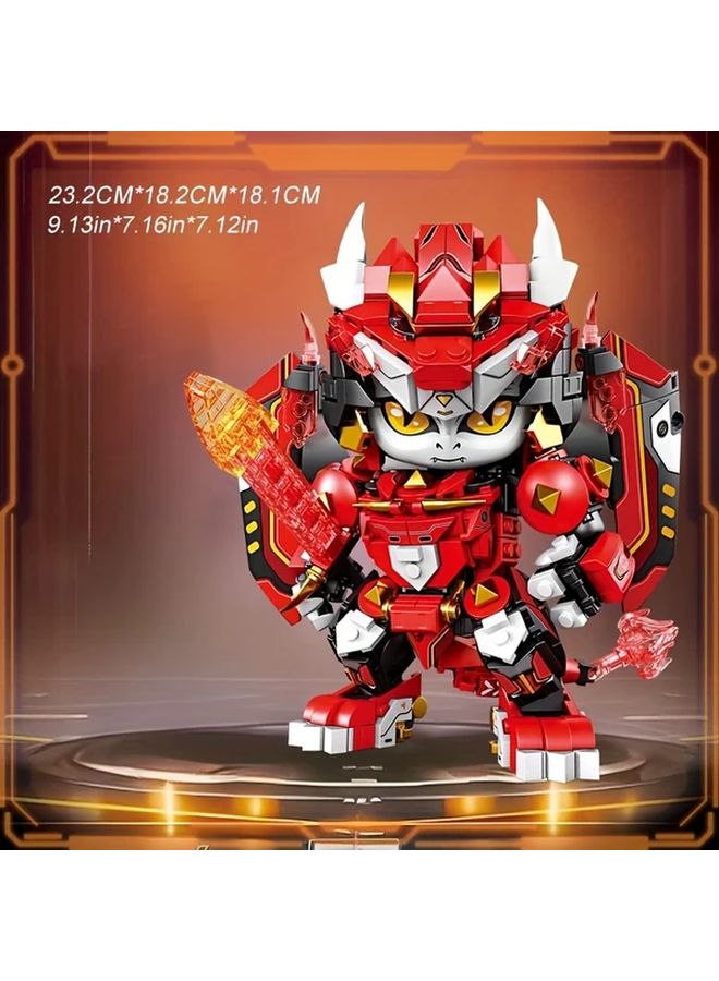 Saint Spirit Rabbit Mecha Zodiac Building Blocks Animal Robot Model Kids Birthday Gift - Image 3