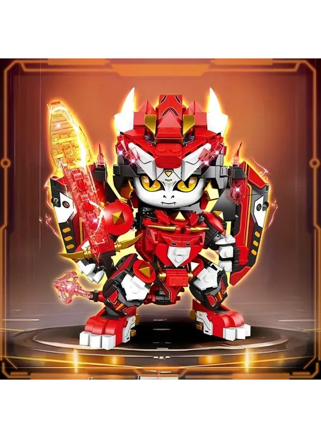 Saint Spirit Rabbit Mecha Zodiac Building Blocks Animal Robot Model Kids Birthday Gift - Image 4