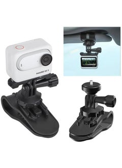 SYOSI Camera Clip mounting Bracket/Car Sunshade mounting Bracket for Insta360 GO 3/ONE X3/ONE X2/GoPro Series, 360° Rotating Phone Bracket  - Image 1