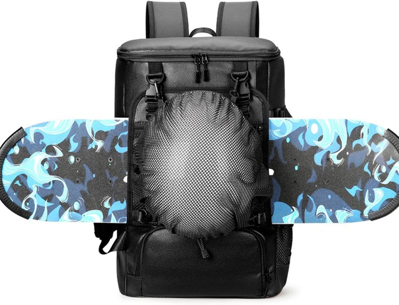 Skateboard Backpack, Large Multipurpose Laptop Bag, 48cm (18.9 inch) for Commuting Airplane Outdoor Travel - Image 4