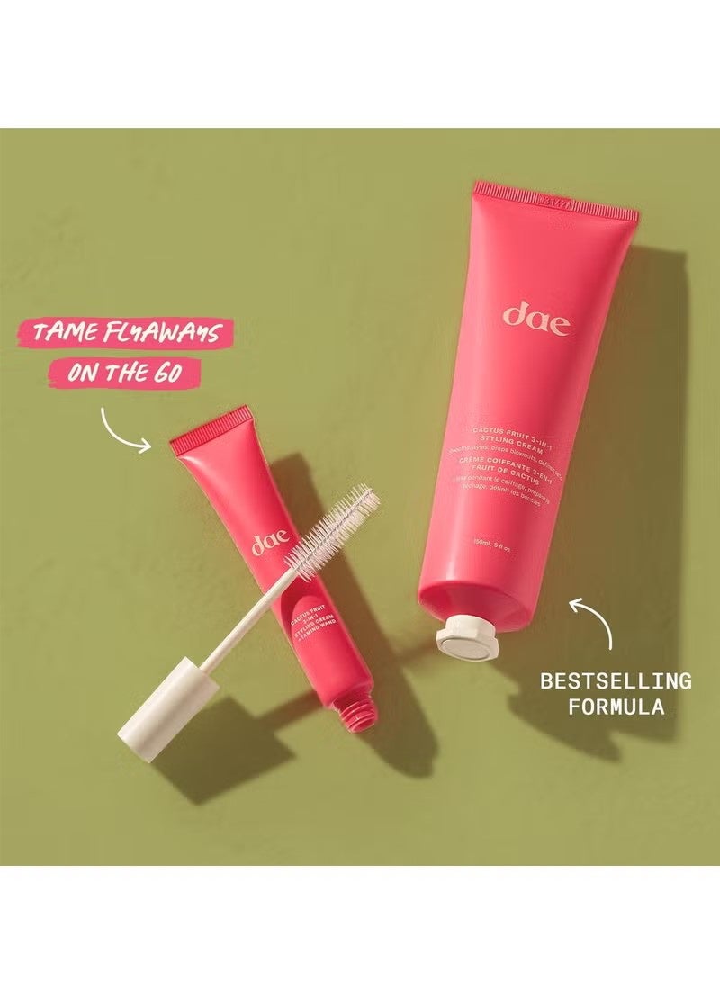 DAE Hair Cactus Fruit 3-In-1 Styling Cream & Taming Wand - Tame Flyaways, Smooth Frizz, Style Edges 20ml - Image 2