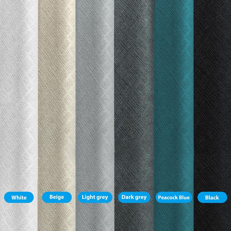 MaKefeile Room Divider Curtain - Total Blackout Privacy Panel, Thermal Insulated, Noise Reduction for Bedroom, Living Room, Window - Ceiling Track W 100 Ã— H 84 in White - Image 5