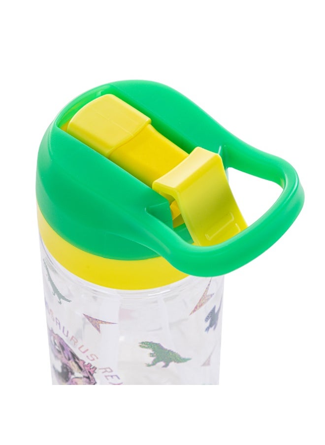 Eazy Kids Eazy Kids -Dinosaur Tritan Water Bottle W/ Spray 500ml - Green  - Image 5