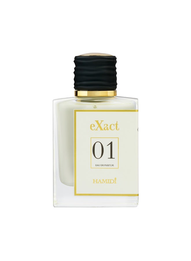 Hamidi Exact 01 GPJ LE ELIX ABS Eau De Parfum For Man, 100ML, Perfumes For Men, Spicy Woody Magnetic Fragrance With Plum, Cardamom, & Polished Leather, Luxury Long Lasting Scent For Him - Image 1