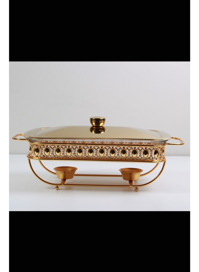 Food warmer with lid and handles - Image 1