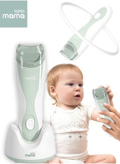 SUPERMAMA Baby Mute Electric Shaved Hair Clipper, Silent Haircut Trimmer For Kids and Toddlers, Charging Waterproof Low Vibration Machine about boy Hair's Cutting  - Image 3