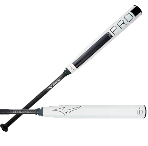Mizuno CRBN PRO Fastpitch Softball Bat 9 34 Inch 2 Piece Composite Womens Fast Pitch Bat Pearl - Image 1
