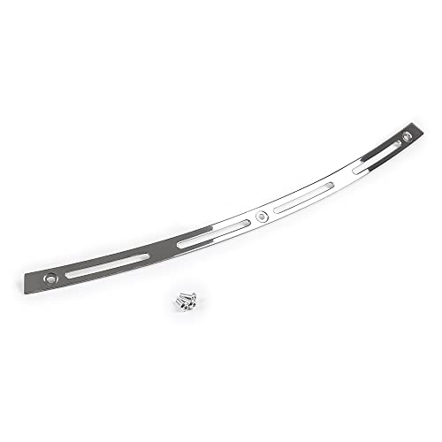 WYNMOTO Polished Stainless Slotted Batwing Windshield Windscreen Trim Chrome Compatible for 96-13 Harley Touring Electra Street Glide Ultra Limited Tri Glide 1996-2013 - Image 3