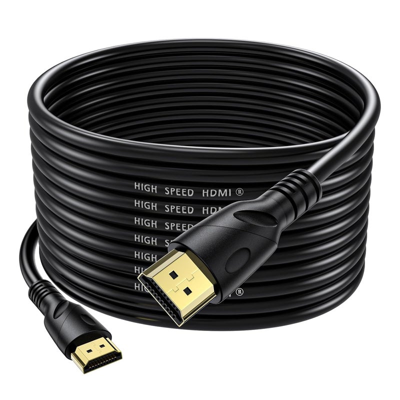 Jorenca 4K HDMI Cable 50ft Ultra High Speed HDMI 2.0 with Gold Plated Connectors - Image 1