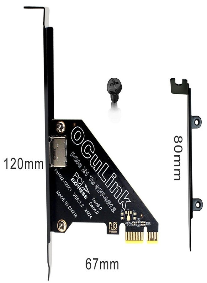 OwlTree PCIe 4.0 x4 64Gbps Compatible with OCuLink SFF-8612 SFF-8611 External GPU eGPU Riser Card for Mini PC - Image 4
