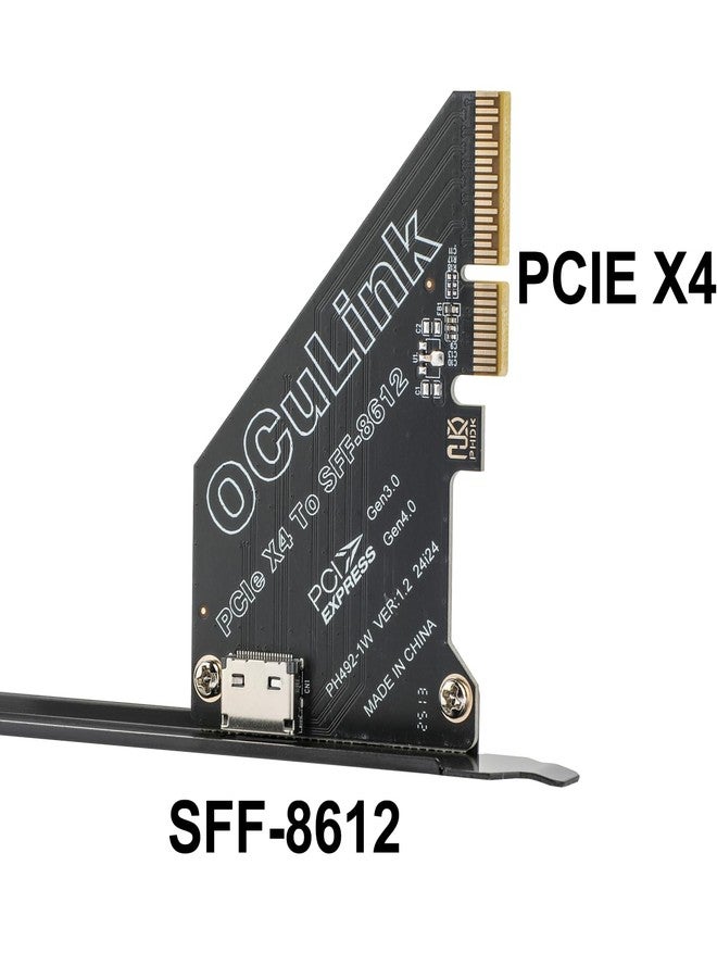 OwlTree PCIe 4.0 x4 64Gbps Compatible with OCuLink SFF-8612 SFF-8611 External GPU eGPU Riser Card for Mini PC - Image 3