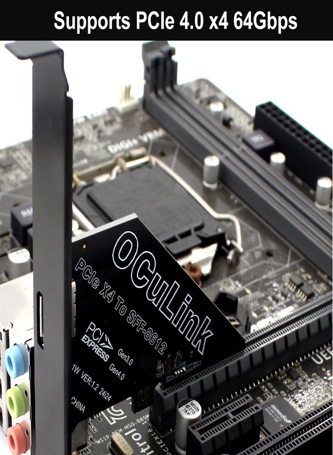 OwlTree PCIe 4.0 x4 64Gbps Compatible with OCuLink SFF-8612 SFF-8611 External GPU eGPU Riser Card for Mini PC - Image 2