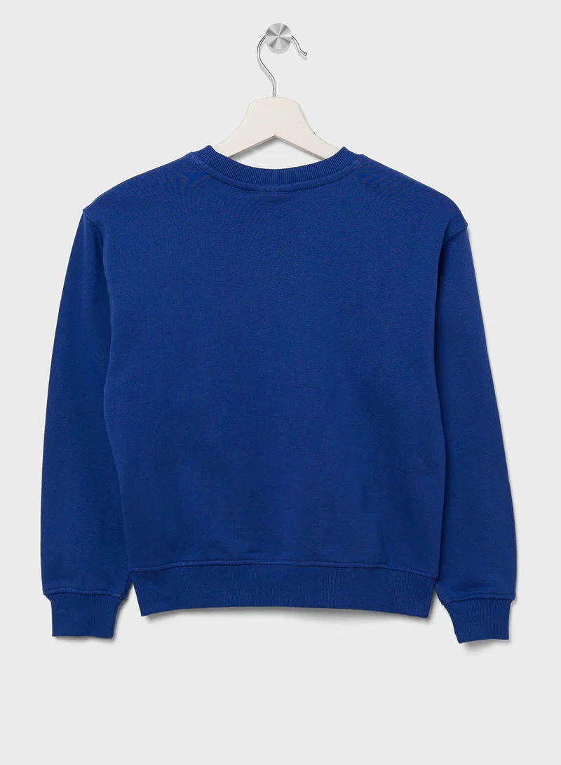 Calvin Klein Jeans Youth Logo Graphic Sweatshirt