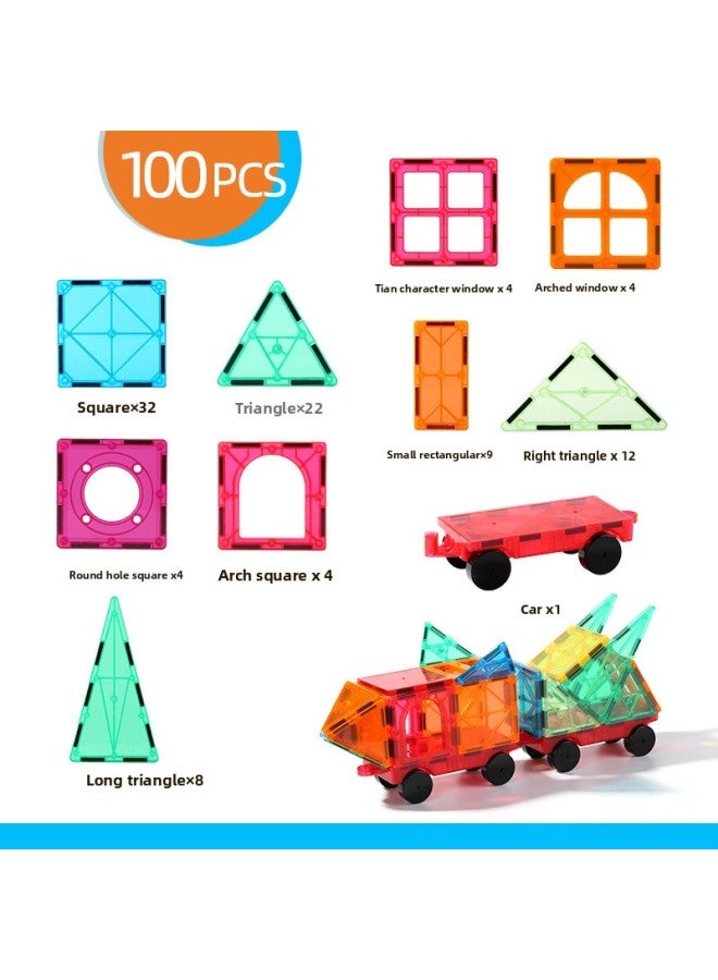 Special Color Window Magnetic Piece Building Block Set Changeable Mosaic Large Magnetic Early Education Toys A Generation Of Hair-Specifications:100 Color Window Set  - Image 1