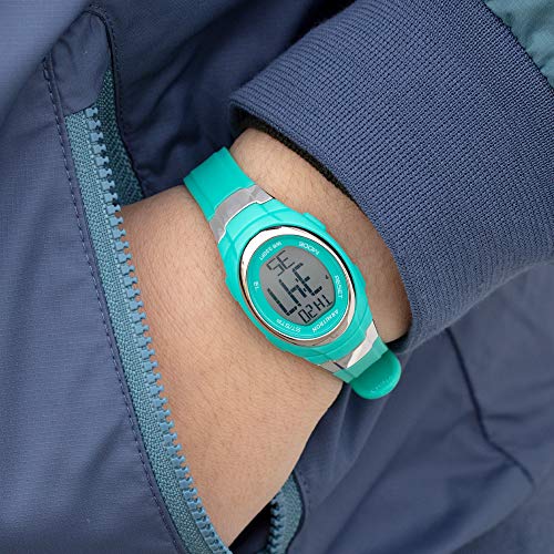 Armitron Sport Women's 45/7034TEL Digital Chronograph Matte Teal Resin Strap Watch - Image 5