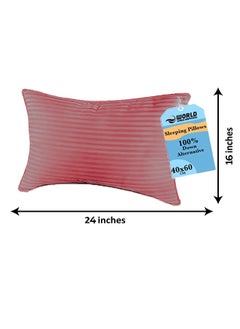 Eworld 3-piece Bedding Set Includes 2 Premium Bed Pillows & 1 Full-Body Pillow for Adults, Breathable & Ideal for Side Sleepers with Polyester Filling & Soft Cotton Cover, Available in Multiple Colors  - Image 2