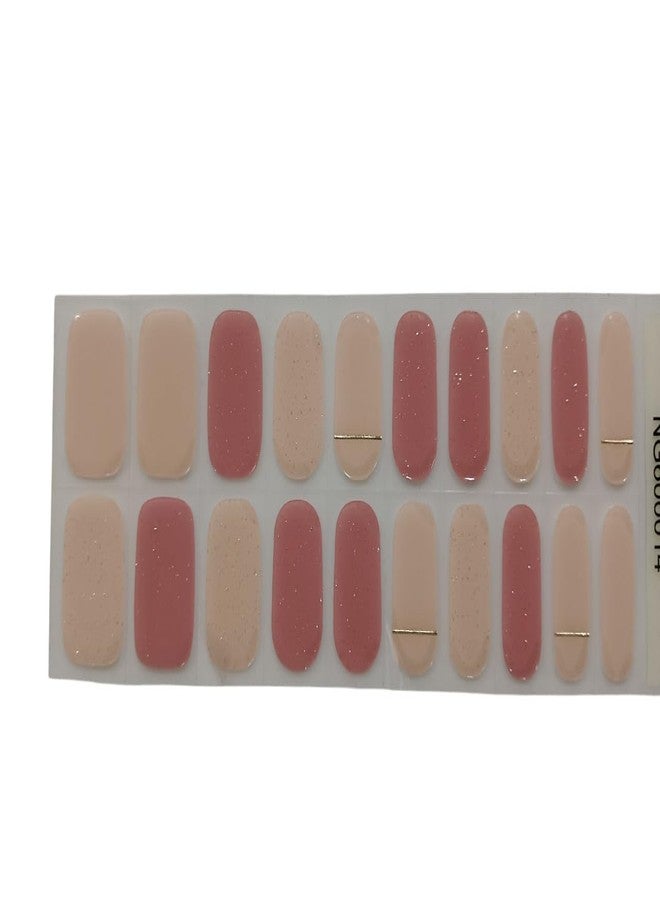 Swejos UV Stickers Semi Cured Nail Wraps Salon Quality Gel Nail Polish Strips Manicure Stickers (014) - Image 1