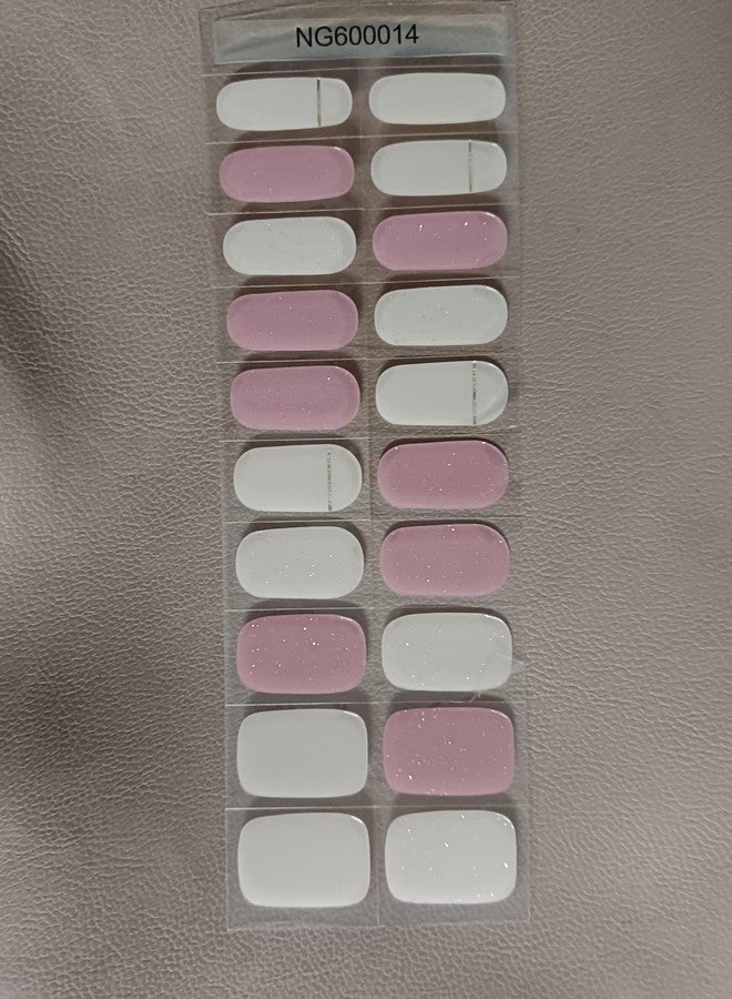 Swejos UV Stickers Semi Cured Nail Wraps Salon Quality Gel Nail Polish Strips Manicure Stickers (014) - Image 3