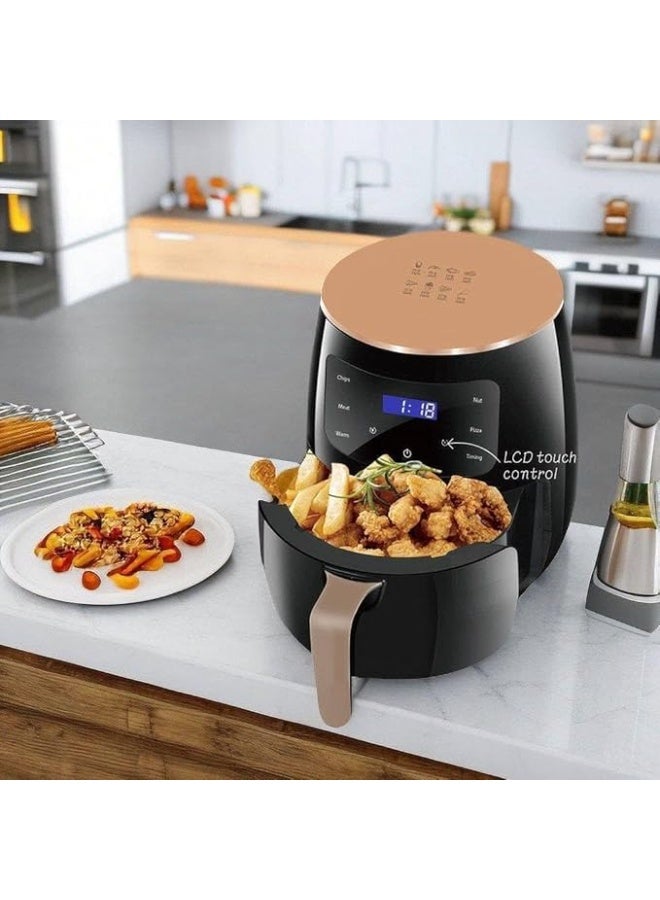 سيلفر كريست مقلاة هوائية إير فراير 6 لتر – قدرة 2400 وات – تصميم عصري وعملية عالية الجودة لتحضير طعام صحي ولذيذ بدون زيت - Image 2