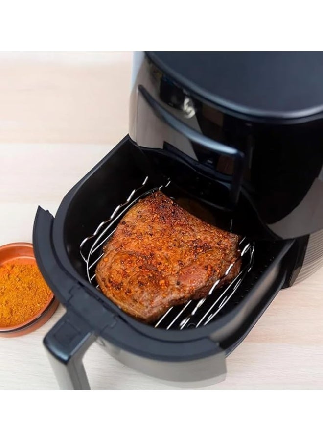 سيلفر كريست مقلاة هوائية إير فراير 6 لتر – قدرة 2400 وات – تصميم عصري وعملية عالية الجودة لتحضير طعام صحي ولذيذ بدون زيت - Image 4