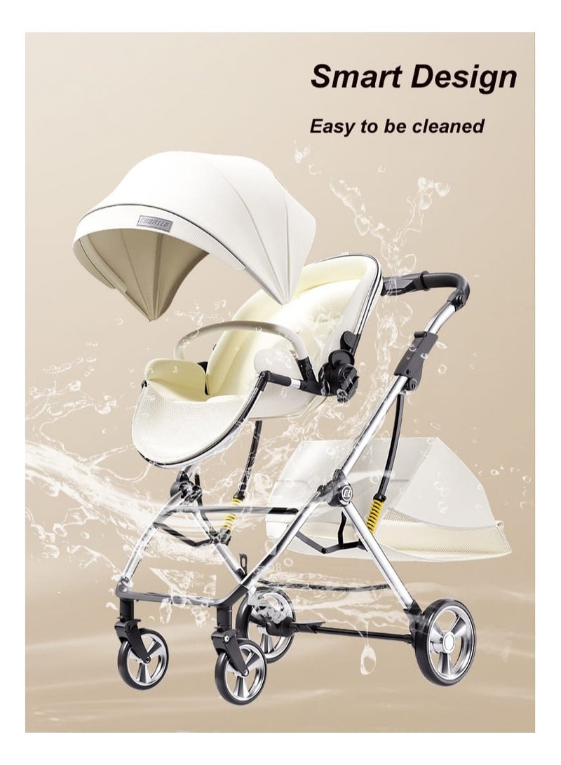 umbrella عربة أطفال مظلة X9 فاخرة باتجاهين - أسود - Image 4