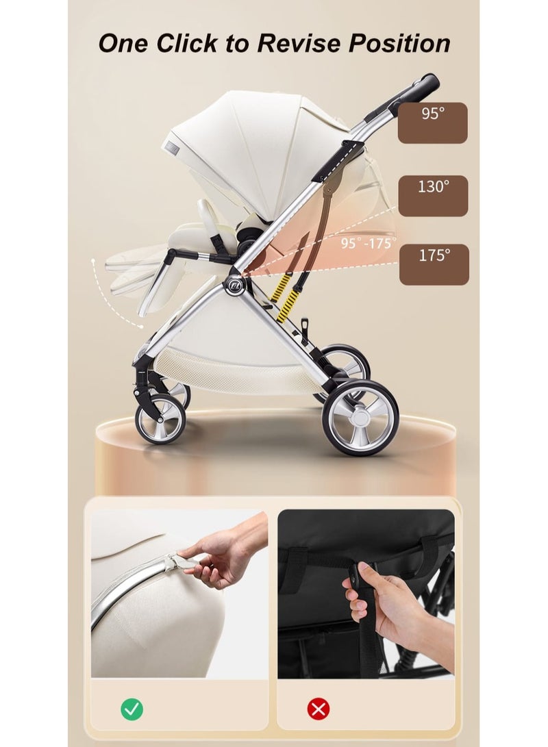 umbrella عربة أطفال مظلة X9 فاخرة باتجاهين - أسود - Image 5