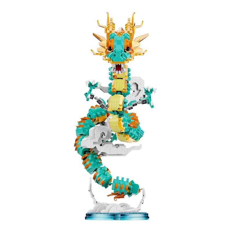 BDYDT Dragon Series Auspicious Lucky Dragon Micro Building Blocks Set 2860PCSBuilding Set Model Toys Gifts for Kid and Adult - Image 3