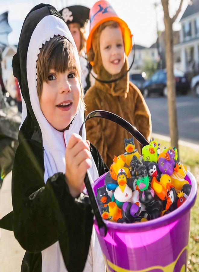 DMSKY 52 Pack Halloween Rubber Ducks Bulk, Halloween Party Favors Halloween Basket Stuffers, Gift Exchange, Treat Supplies Goodie Bag Fillers - Image 2