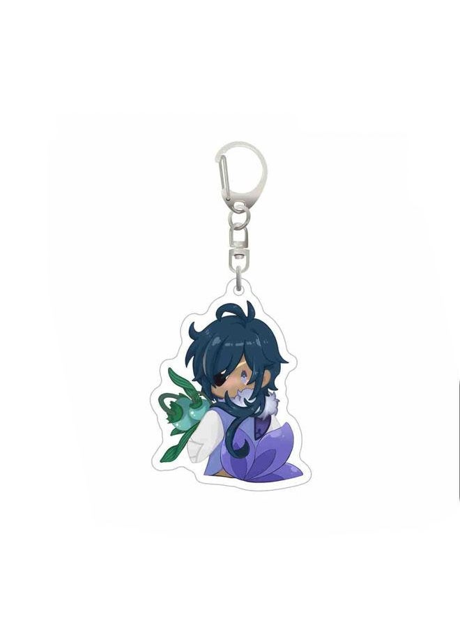 Generic - Genshin Impact Game Acrylic Keychain Chain for Accessories Cute Bag Pendant Key Ring Jewelry Gift (6pcs) - Image 1