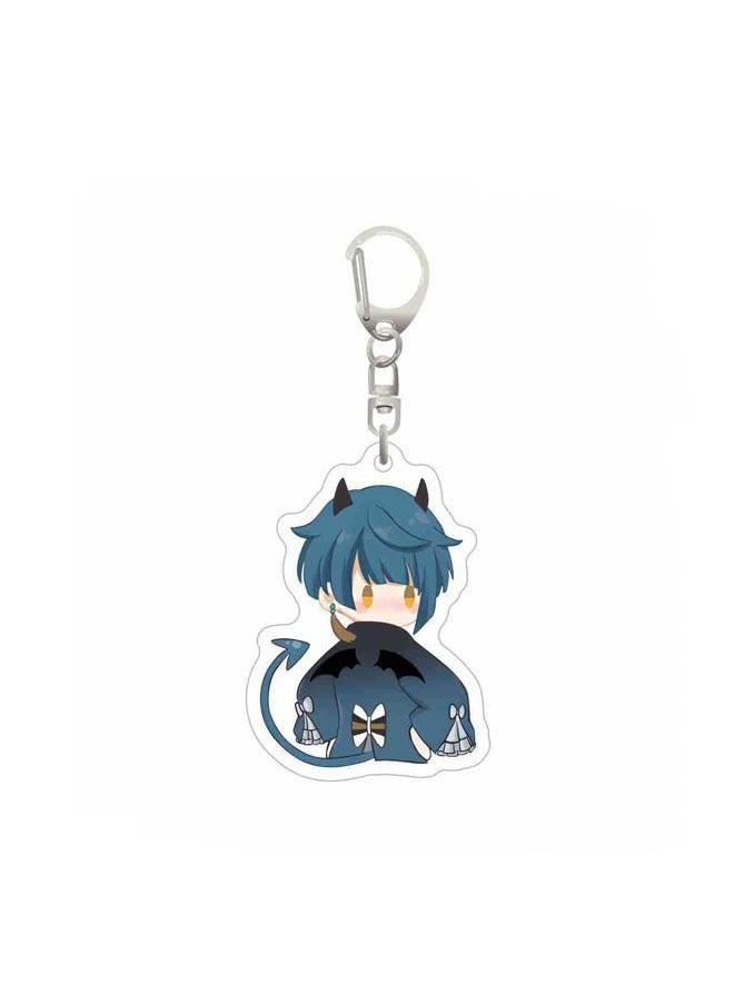 Generic - Genshin Impact Game Acrylic Keychain Chain for Accessories Cute Bag Pendant Key Ring Jewelry Gift (6pcs) - Image 1