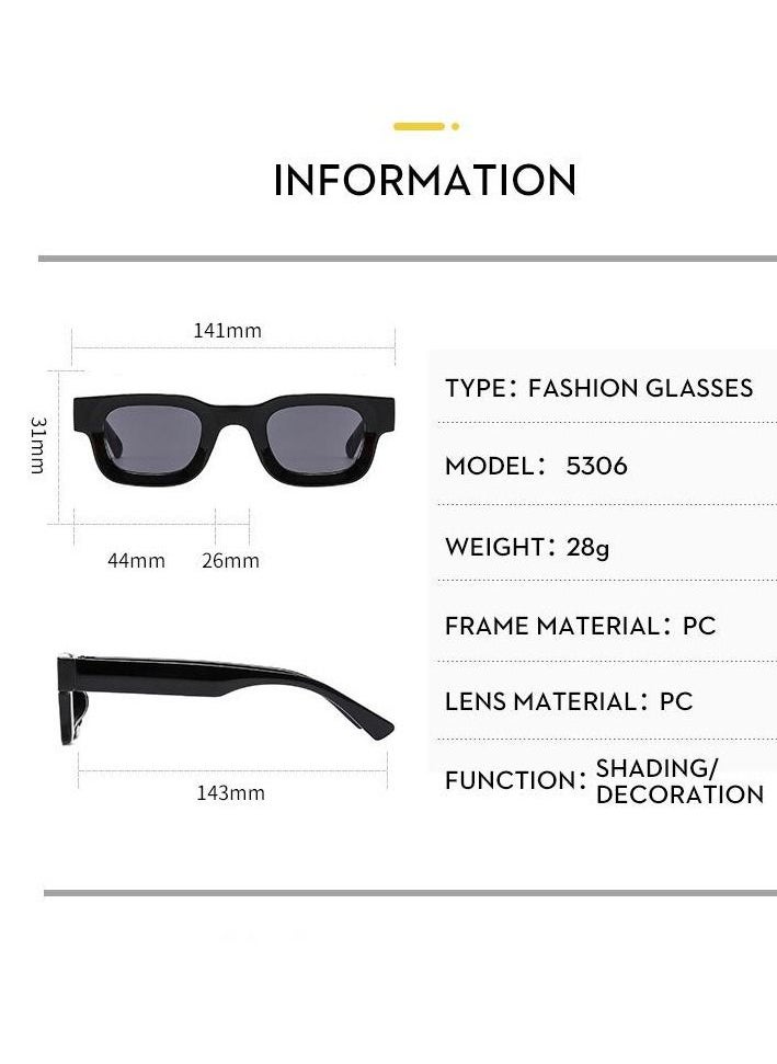 (BeBeauty) - Small Frame Vintage Sunglasses - Image 1