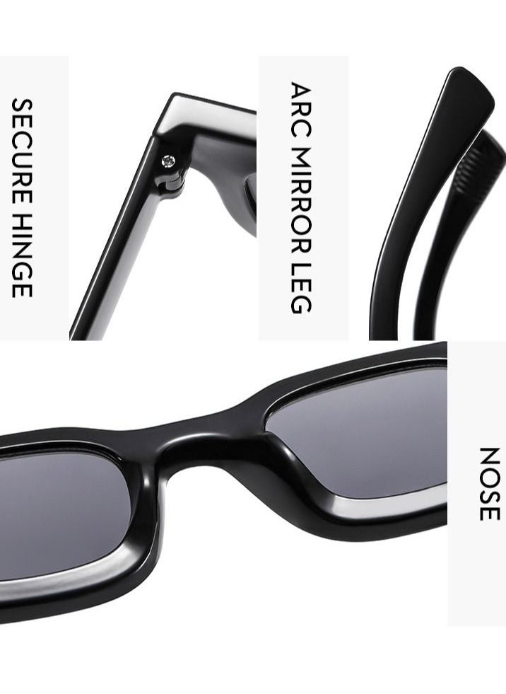 (BeBeauty) - Small Frame Vintage Sunglasses - Image 1