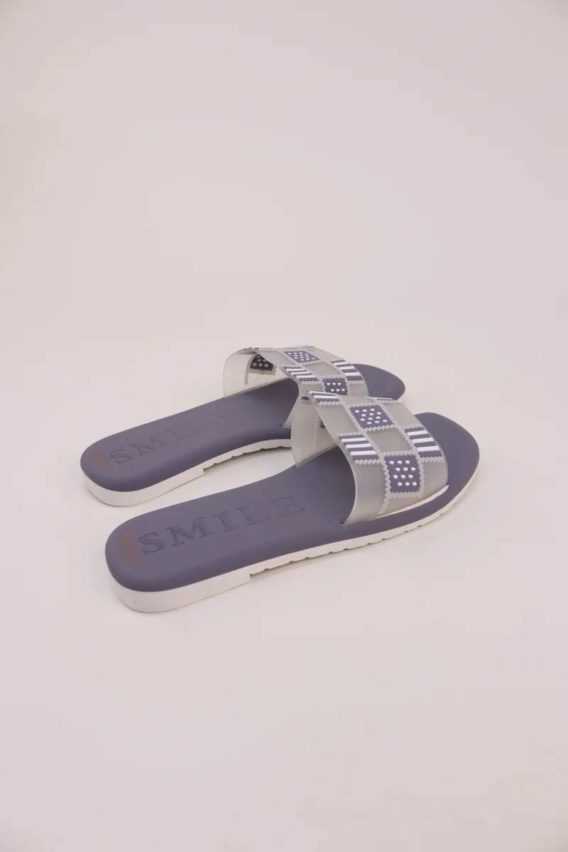 Viny GREY VINY Women's Slide Slippers – Lightweight Comfort Slip-On Sandals, Soft Flat Slides for Home, Beach, Travel, Casual Daily Wear, Summer Fashion Slippers for Women | Best Price UAE