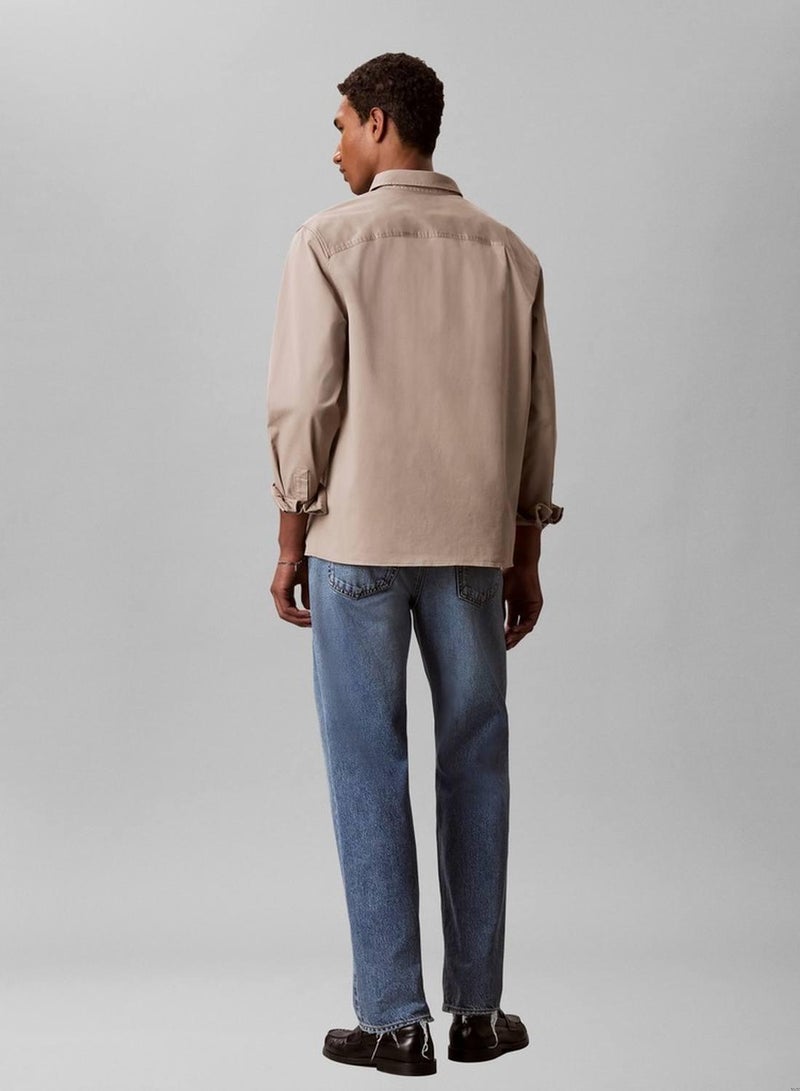 CALVIN KLEIN Comfort Cotton Utility Overshirt - Image 2