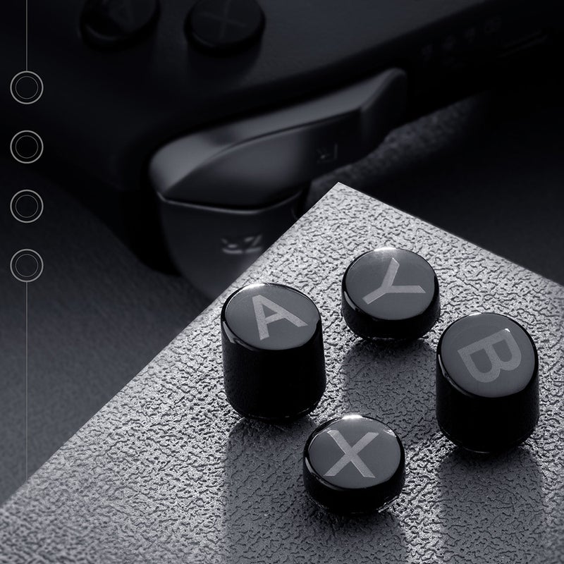 Gamepad Keycaps: Black, Ergonomic Design - Inner Layer Engraved Anti-wear Letters, Durable Quality for PC Players

Wait, let me adjust to strictly follow the format and rules better:
Gamepad Keycaps B - Image 4