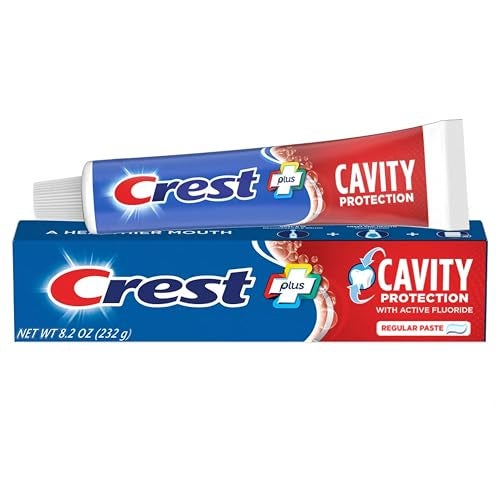 Crest Fluoride Anticavity Toothpaste Prevents Cavities Before They Start Regular Paste 82 Ounce Pack of 5 - Image 3