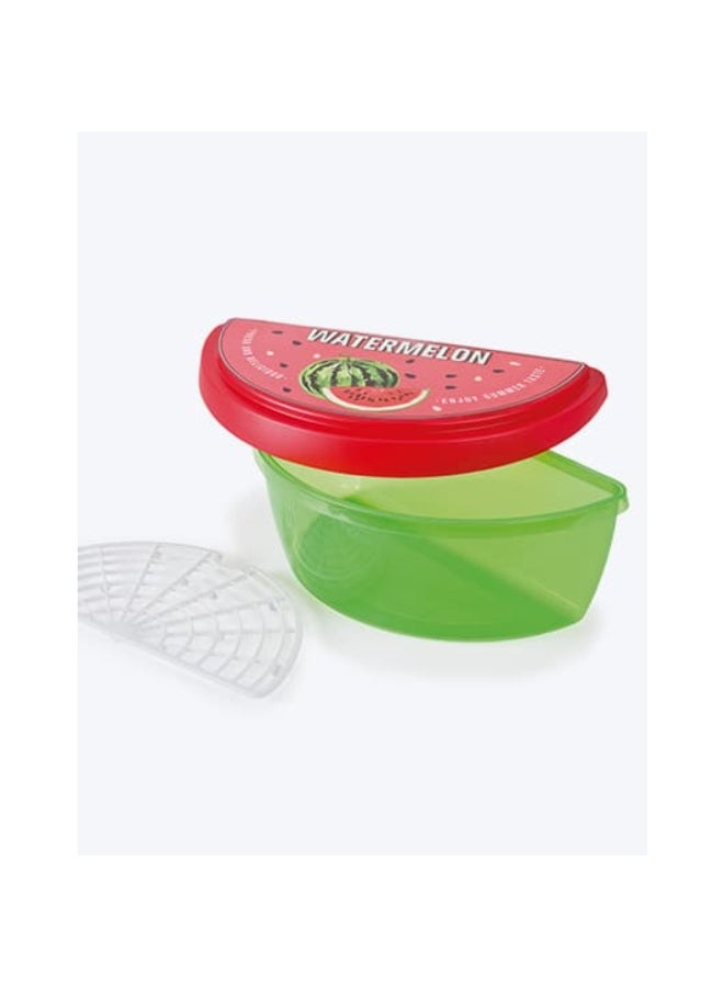 Snips Bpa Free Plastic Watermelon Container Green And Red 3 L 077107 - Image 2