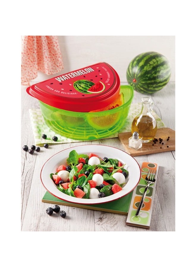 Snips Bpa Free Plastic Watermelon Container Green And Red 3 L 077107 - Image 3