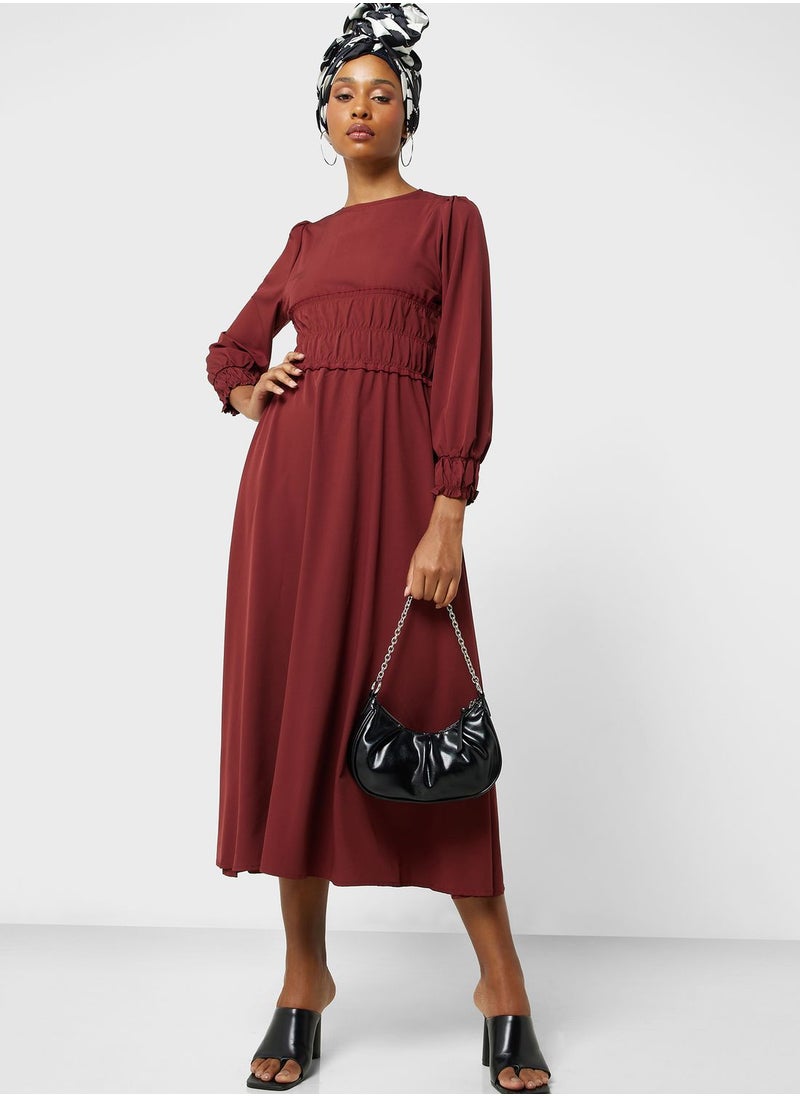Khizana - Smocked Waist Dress - Image 1