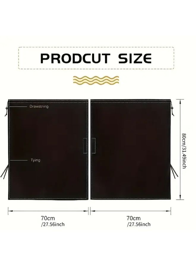 2025 Upgraded 2 Pieces Of Black Adjustable Car Privacy Curtain For Front And Rear Seats Machine Washable Easy To Install Fits Most Car Models Excellent Light Blocking Effect In Car Privacy Design - Image 4