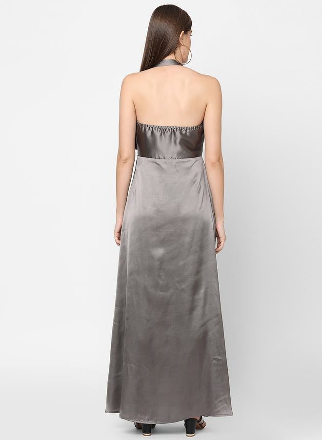 Mish Halter Satin Dress  - Image 1