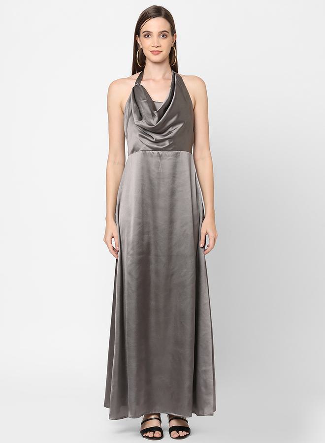 Mish Halter Satin Dress  - Image 4