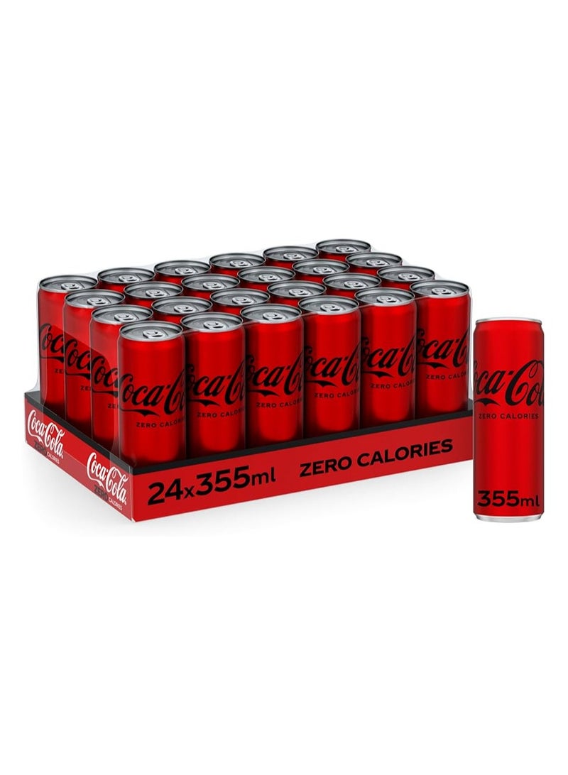 علب مشروبات غازية زيرو 24x355مل