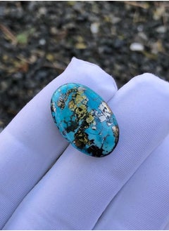 HADI Natural Turquoise with Pyrite - 22 carats - 23x14mm  - Image 3