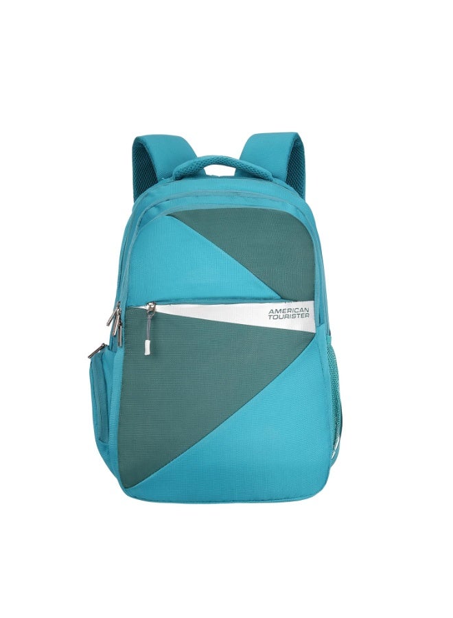 American Tourister Spin 28 L Medium Size 6 Compartment Laptop Backpack - Teal - Image 1