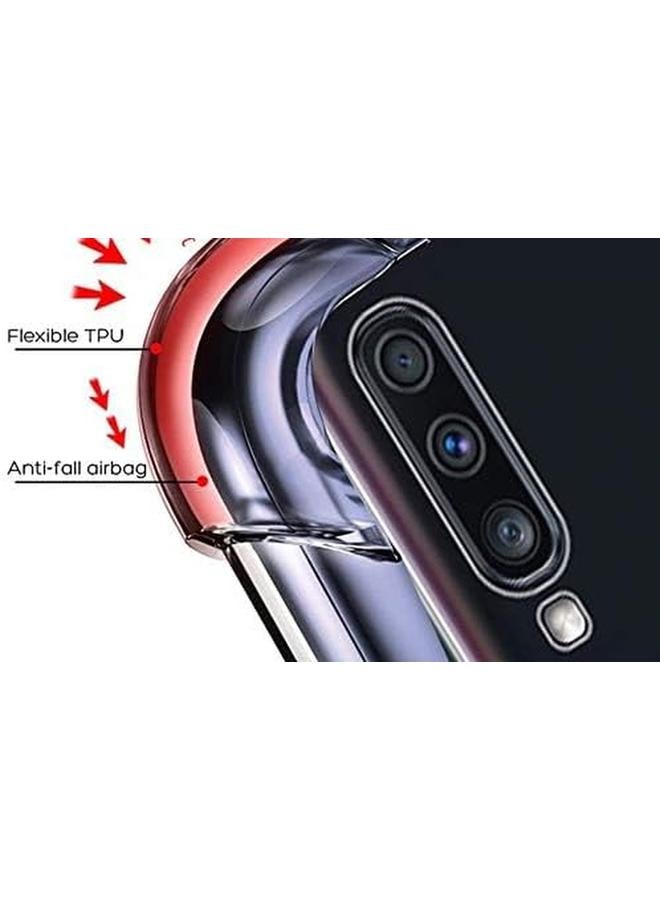 erorex For Samsung Galaxy A30S King Kong Cover Anti Burst Super 4 Corner Protection Transparent With Screen Protector 5D Curve Black - Image 5