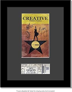 Creative Picture Frames CreativePF [11x14bk-b] Black Theatre Frame with Black Matting, Holds 5.5x8.5-inch Media Plus - Image 1