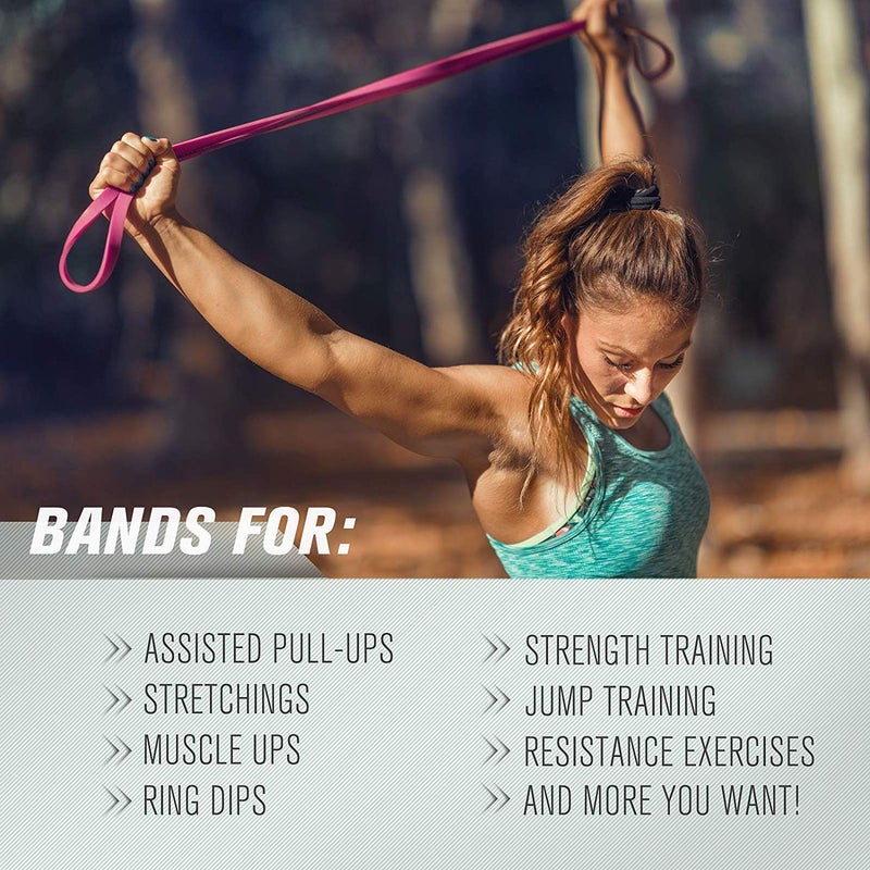 RitFit Pull Up Assist Band - Premium Resistance Band for Pull Up Assistance  Resistance Training  Body Stretching  Powerlifting  Mobility Training (#11 Three Levels of Resistance Combo Pack) - Image 4