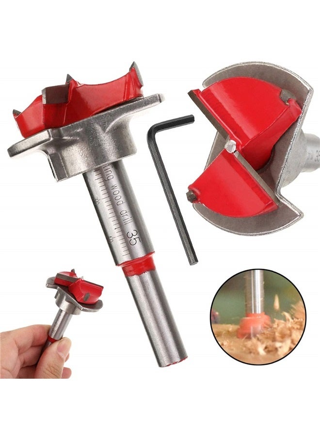 منشار ثقب مفصلي بت 35 مم، رأس مثقاب من كربيد التنجستن، أدوات فتح ثقوب النجارة، فتحات ناعمة، نتوءات صغيرة - Image 2